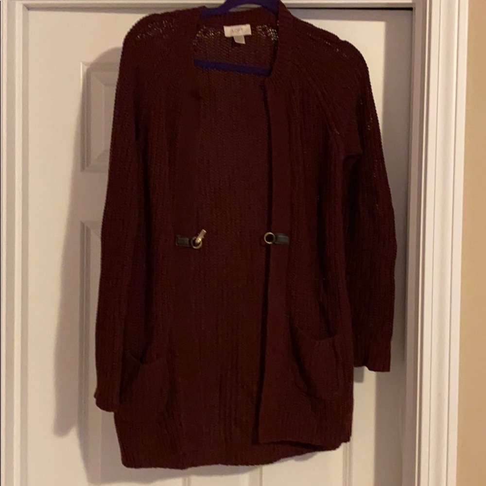 Cranberry loft cardigan